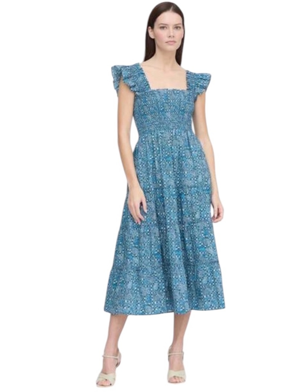 NEW Hill House Ellie Nap Dress. Calico Trellis. XS. NWT - Picture 2 of 5